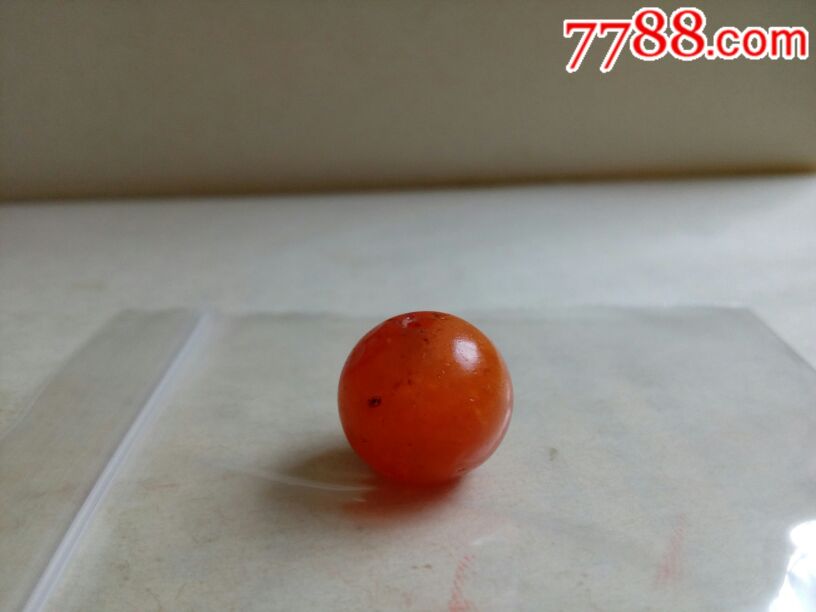 清代老南红玛瑙珠子
