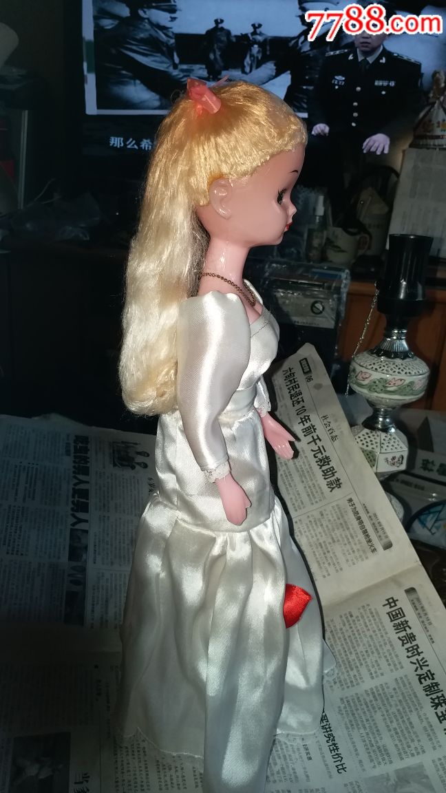 早期美女塑料娃娃-其他玩偶/人偶-7788棋牌玩具