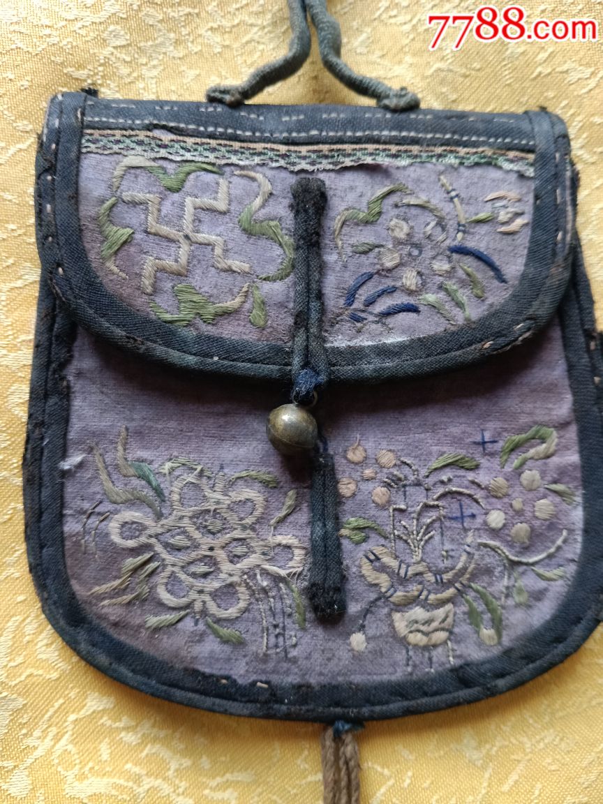 清代绣花荷包-价格:380元-se66937462-荷包/香囊-零售-7788收藏__收藏