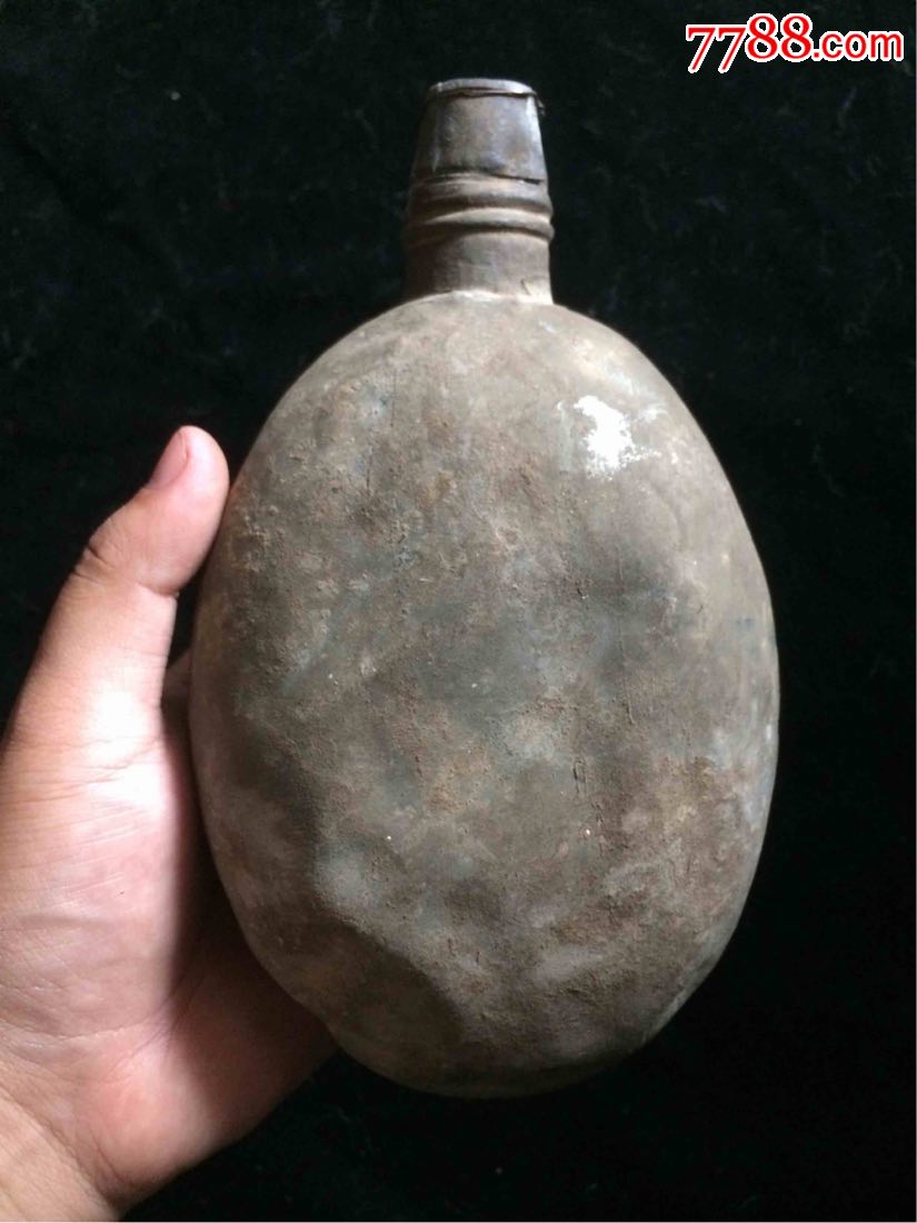 二战抗战时期遗留老式单兵水壶老行军壶原品收藏