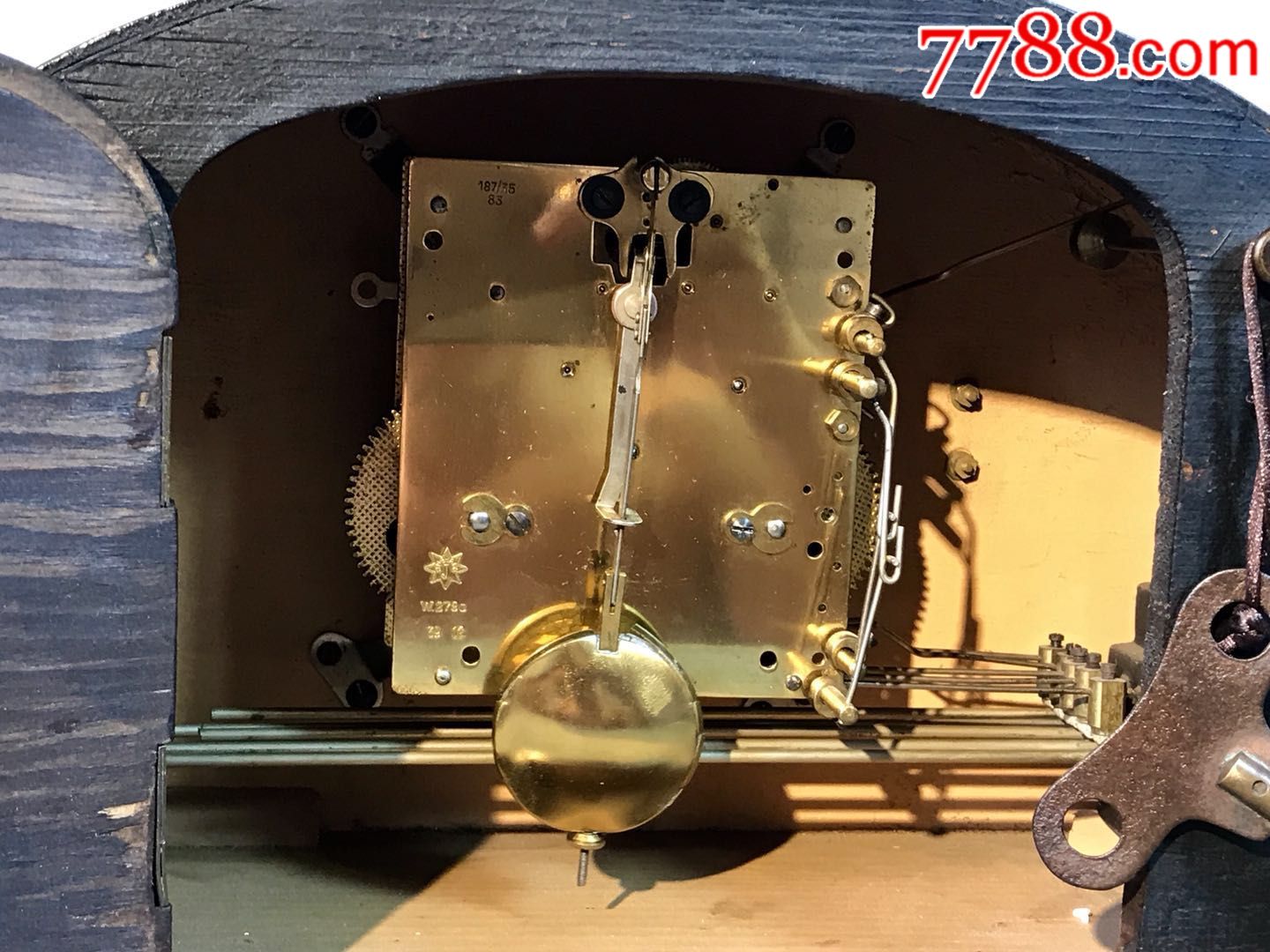 德国『宝星』荣汉斯五音钟壁炉钟原装包老保真,走打良好!