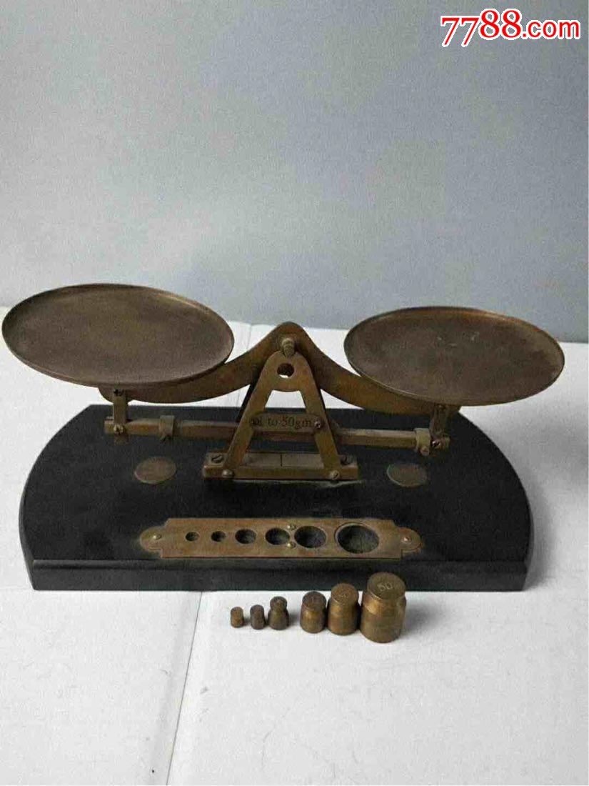 纯铜老式天平秤摆件,-天平-7788收藏
