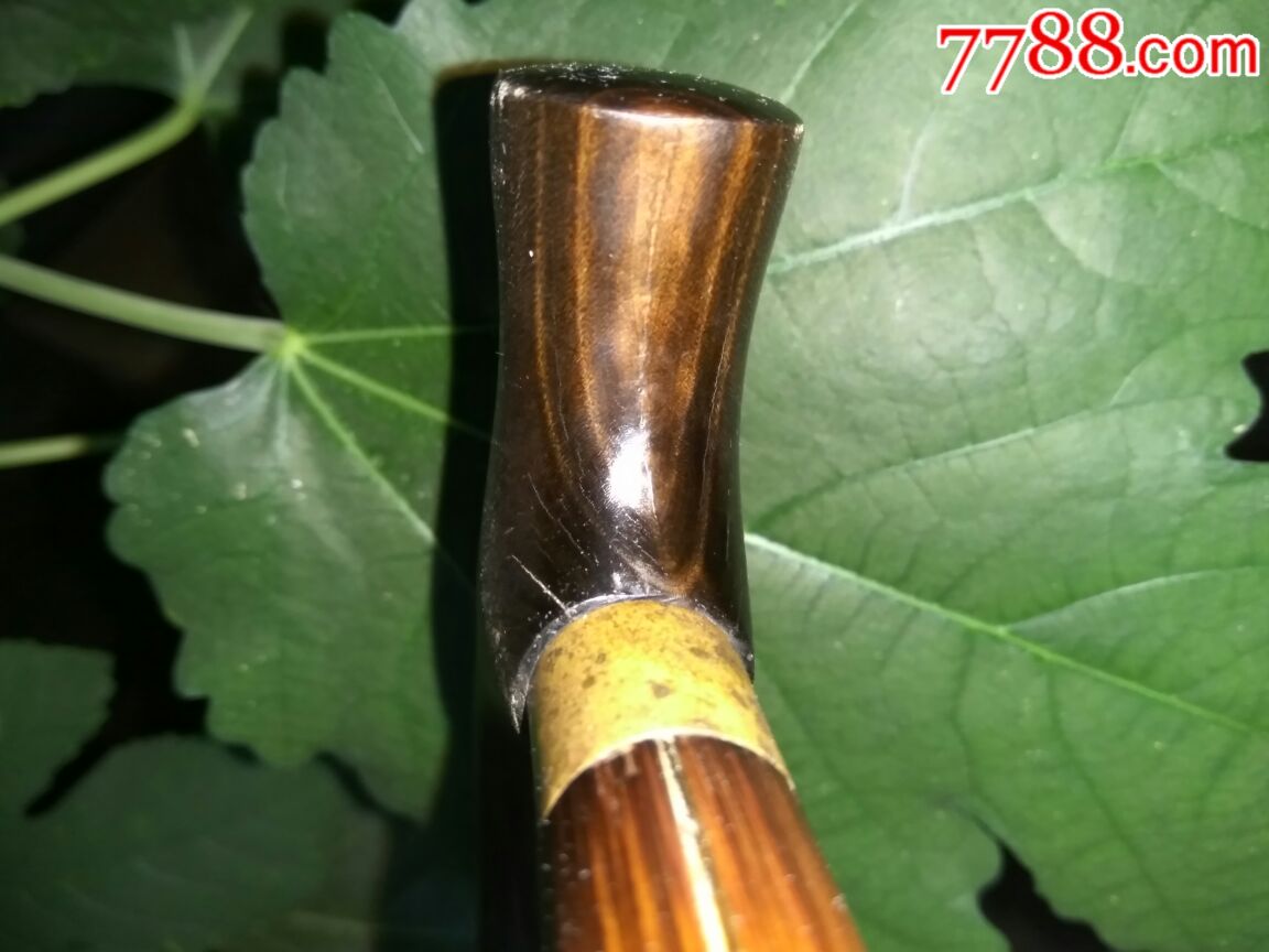 民国时期牛角把拐杖