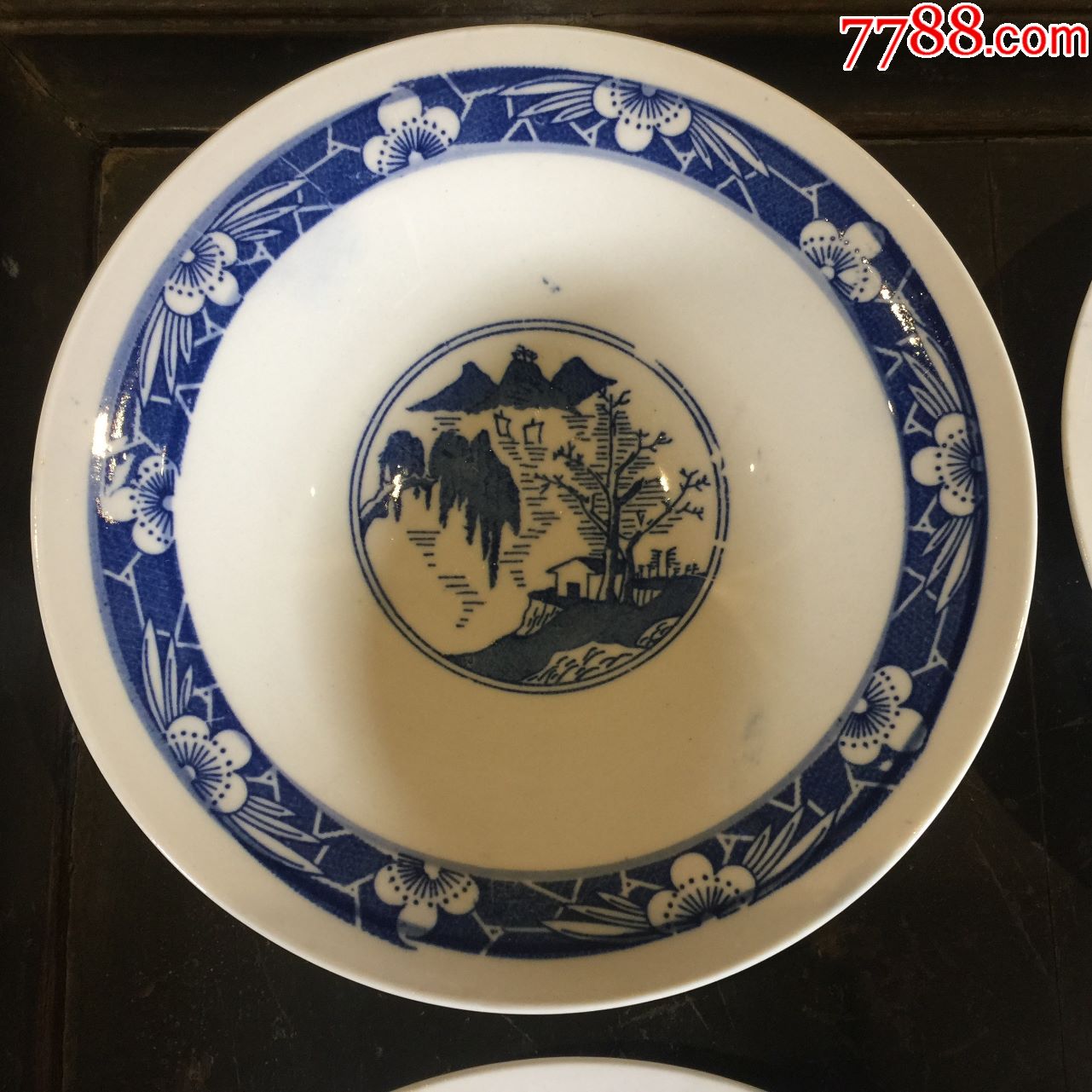 罗庄镇青花瓷盘四个同出