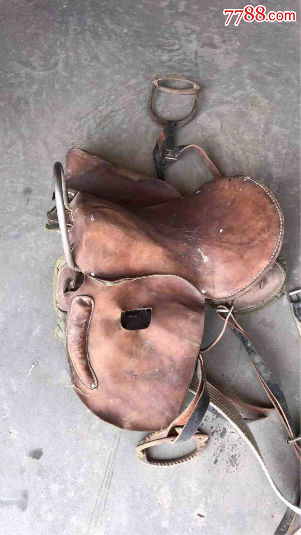 清代牛皮马鞍一套包老正常使用