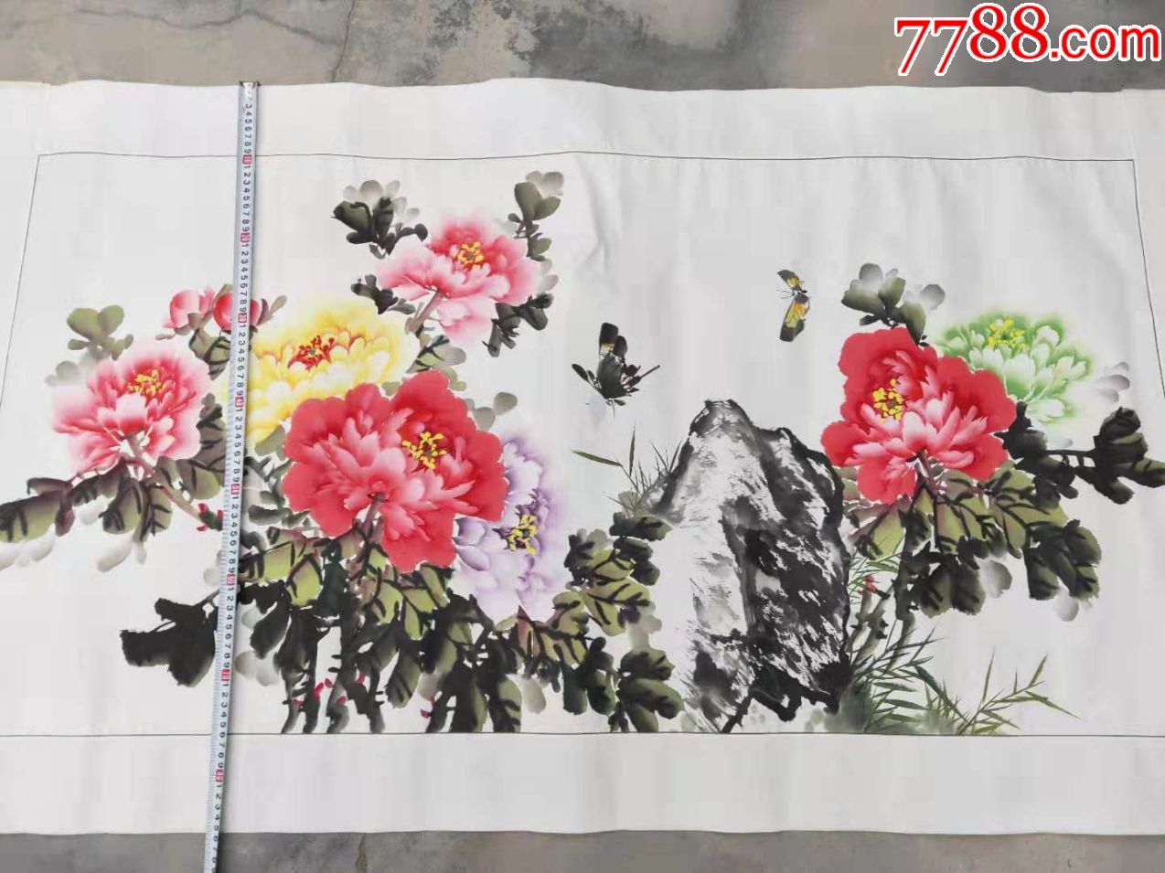 七八十年代横批花卉,无名无款,172*86_第3张_7788书画网