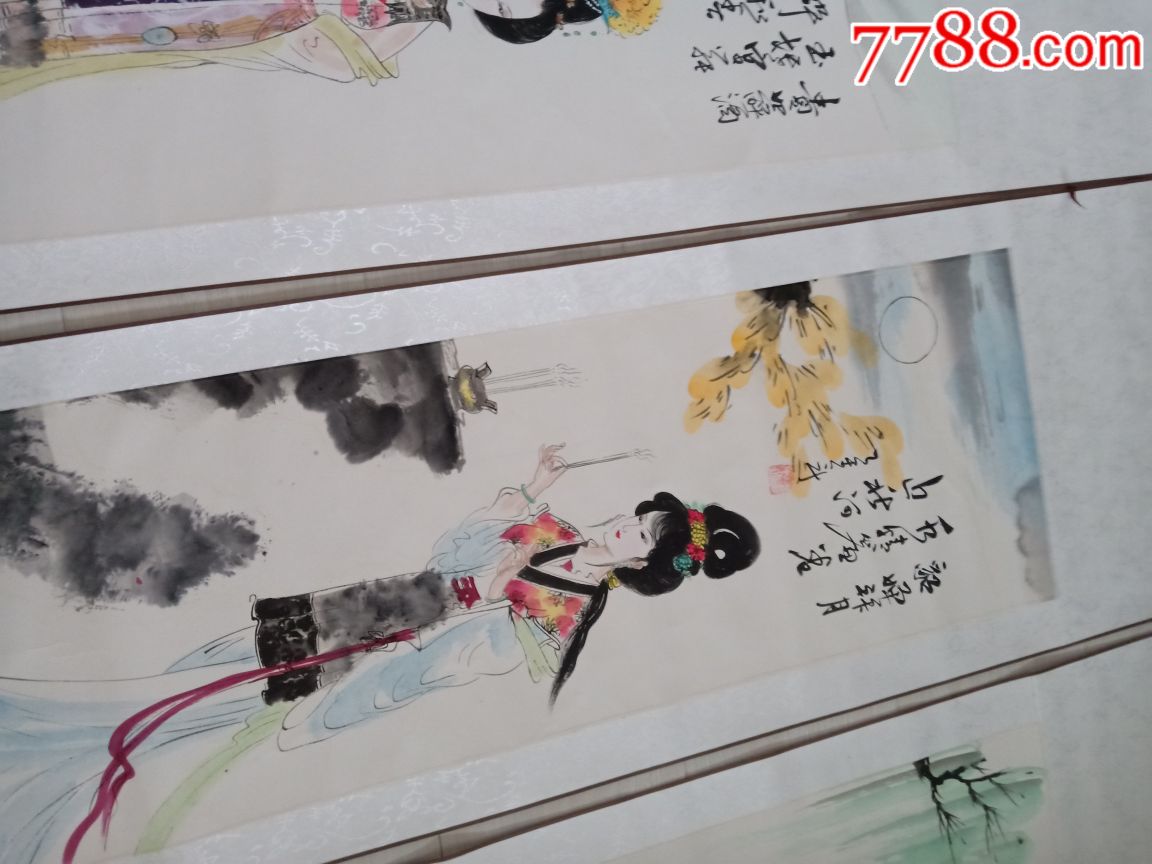 古代四大美女,刘半飞(辽宁美协)_人物国画原作【玄龙集藏苑】_第3张