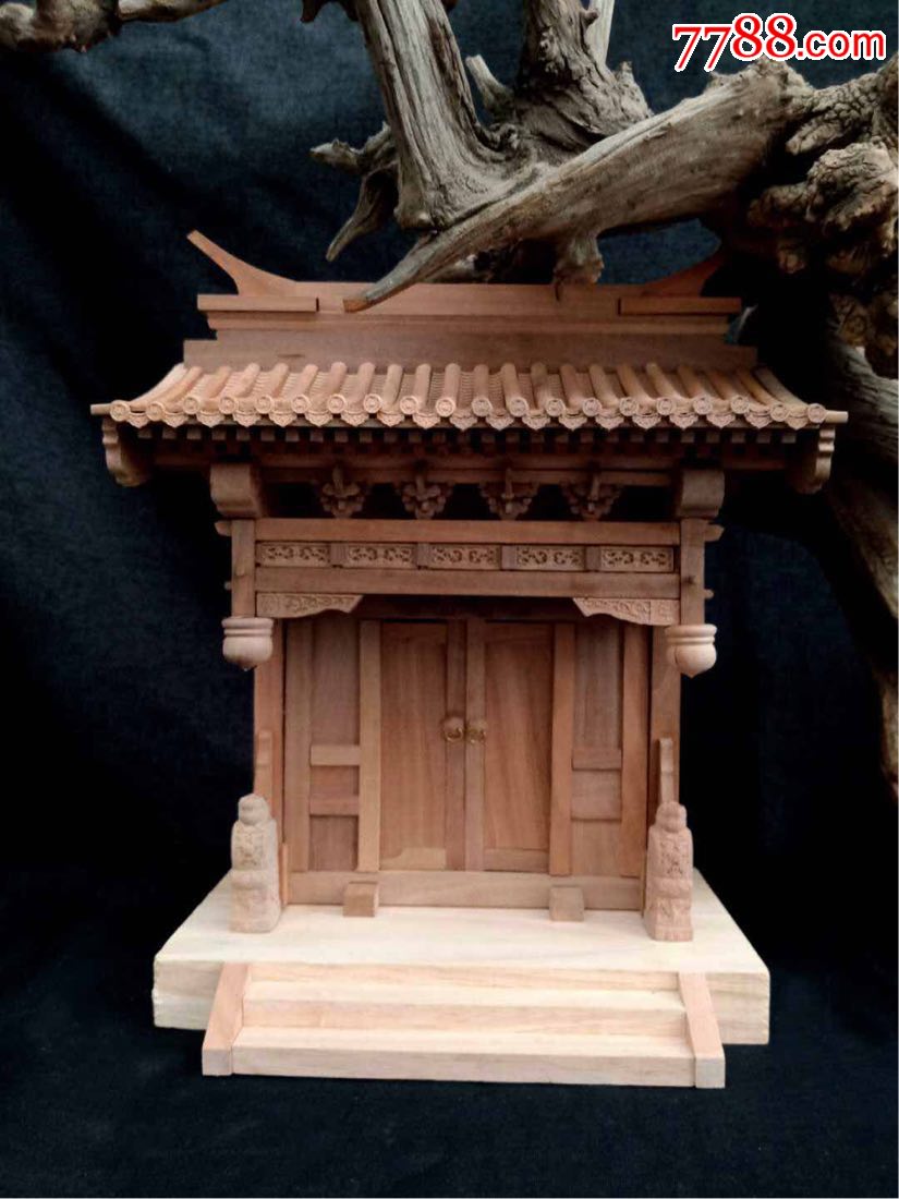 老北京木结构垂花门模型拼插古建模型儿童益智玩具教具礼品包邮