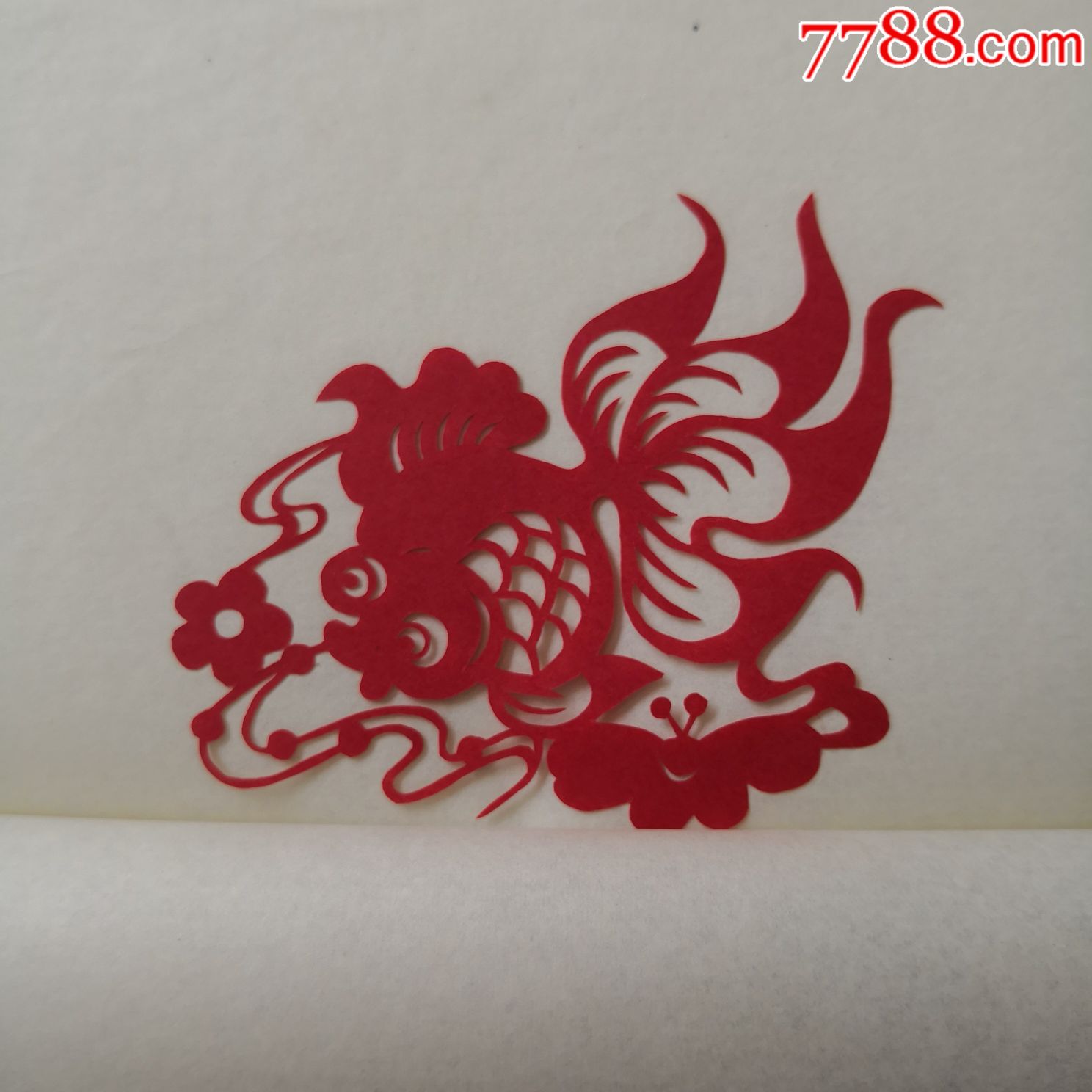 老剪纸金鱼每套4张