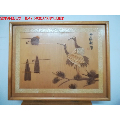 贴木皮工艺老框画（丹鹤朝阳）(se67279008)_7788收藏__收藏热线