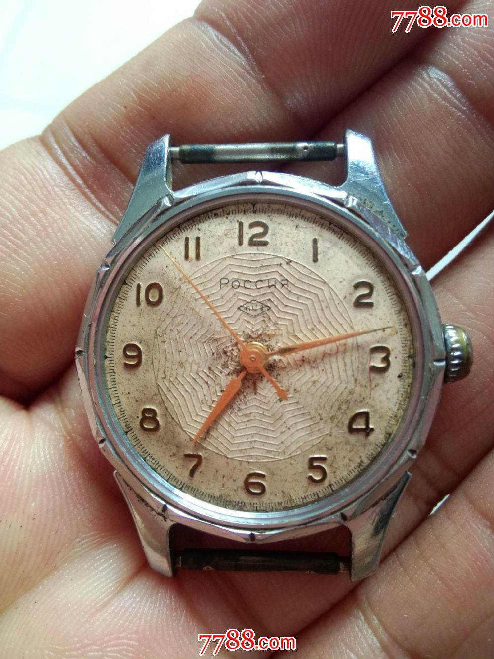 前苏联布纹盘机械手表一块