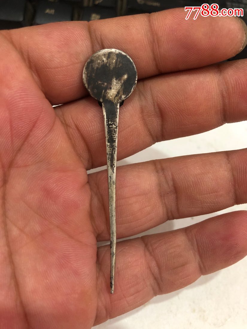 清代老琉璃银发簪