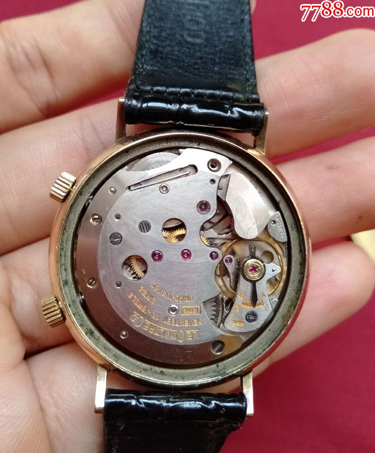 瑞士名表积家男表10k包金闹表手动机械表古董表