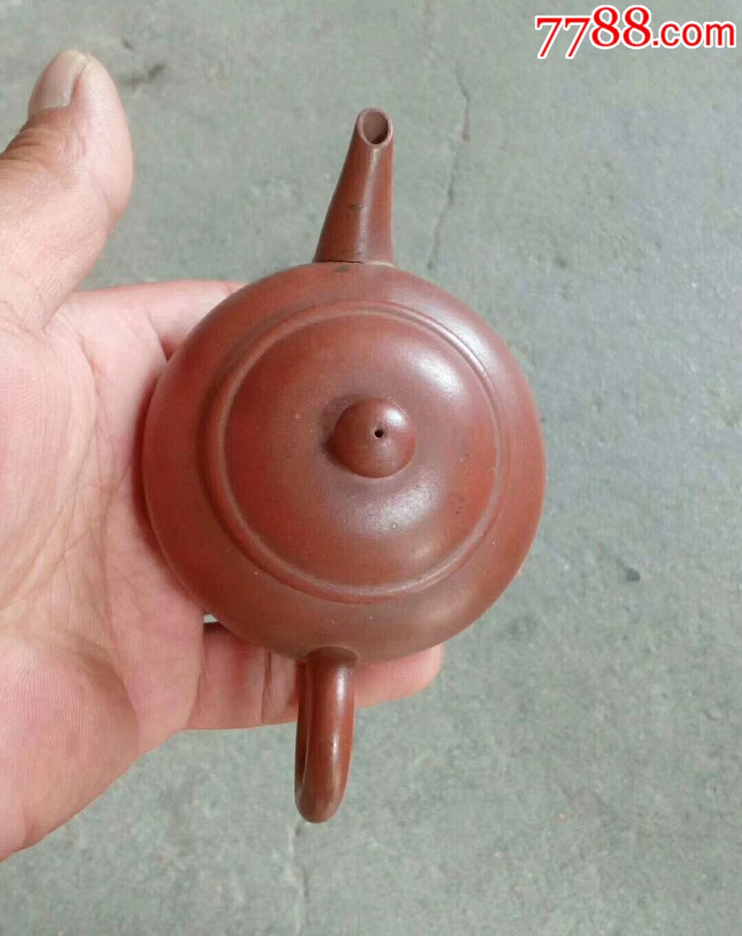 七八十年代孟臣款球孔水平紫砂壶