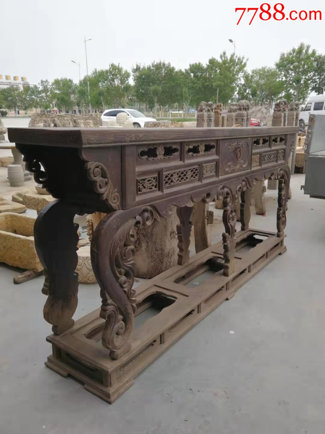 清代,弯腿大供桌,造型漂亮,难得佳品