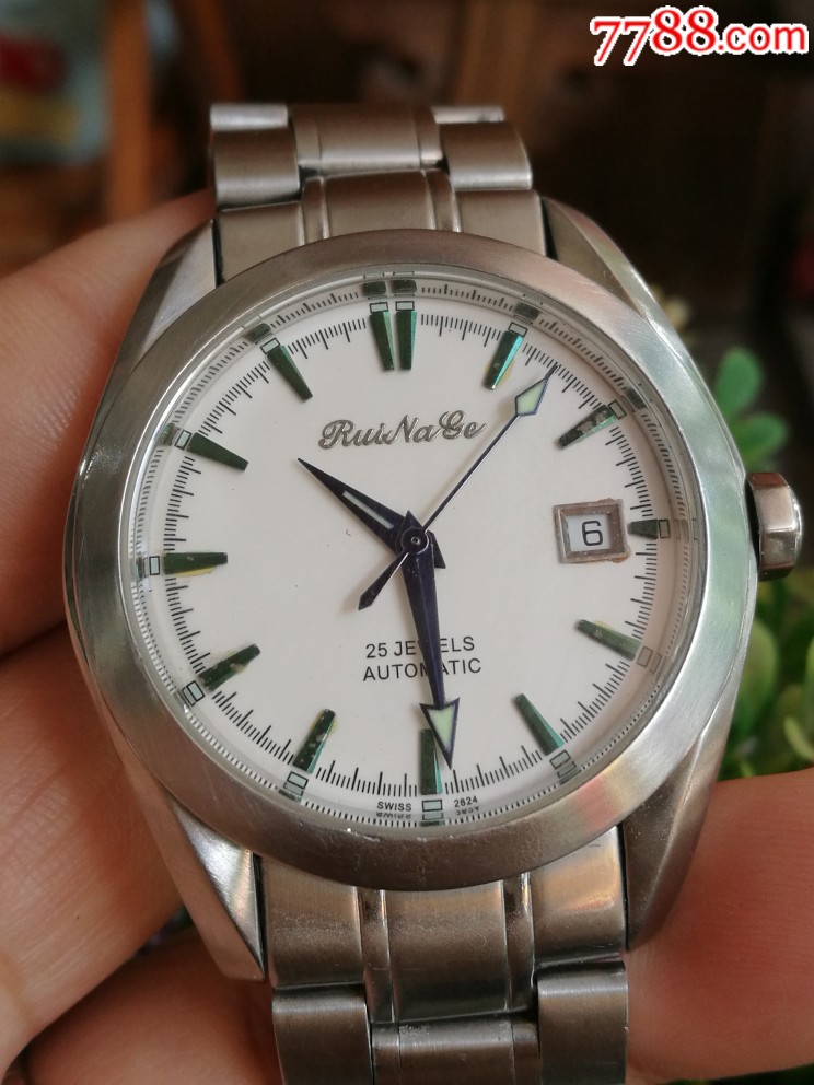 九成新瑞士瑞纳戈钛合金表壳eta2824-2机芯自动机械男表,手表/腕表