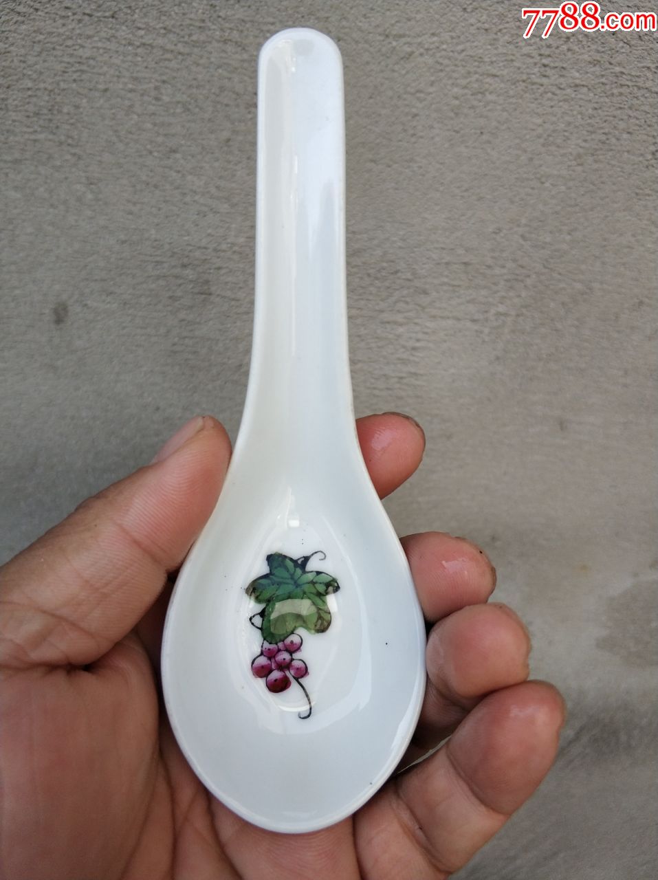 全品瓷器粉彩小瓢长11厘米