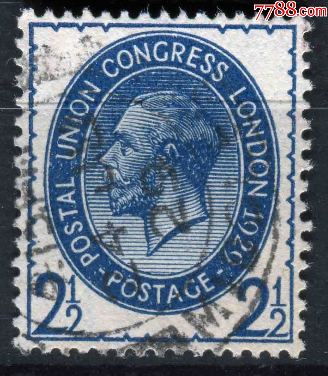 英国邮票1929年伦敦工会代表大会英王乔治五世信销