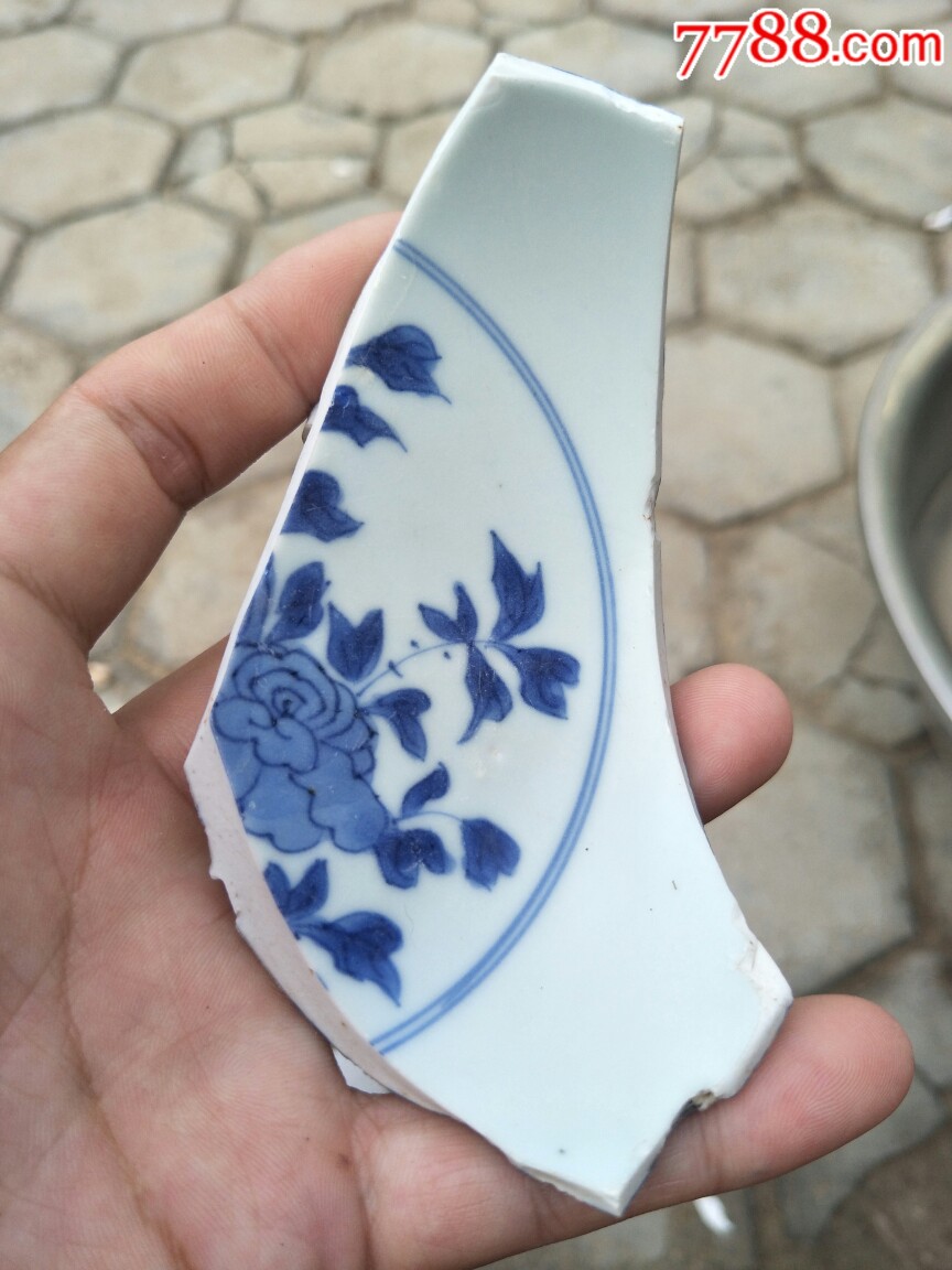 民窑细路精品瓷片一枚临清运河古玩店万枚瓷片标本馆