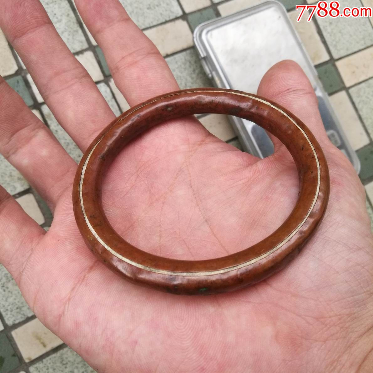 精品清中紫铜手镯