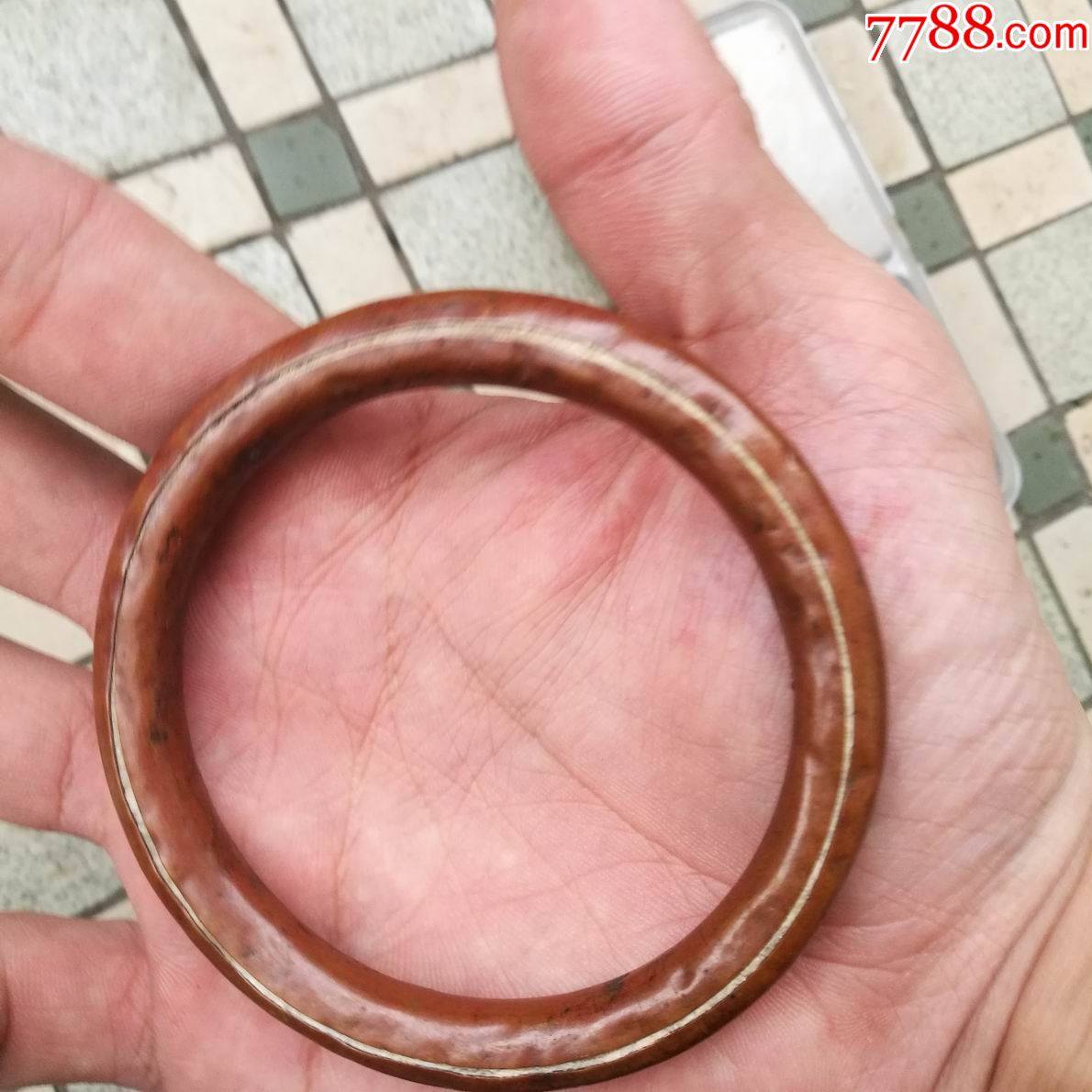 精品清中紫铜手镯