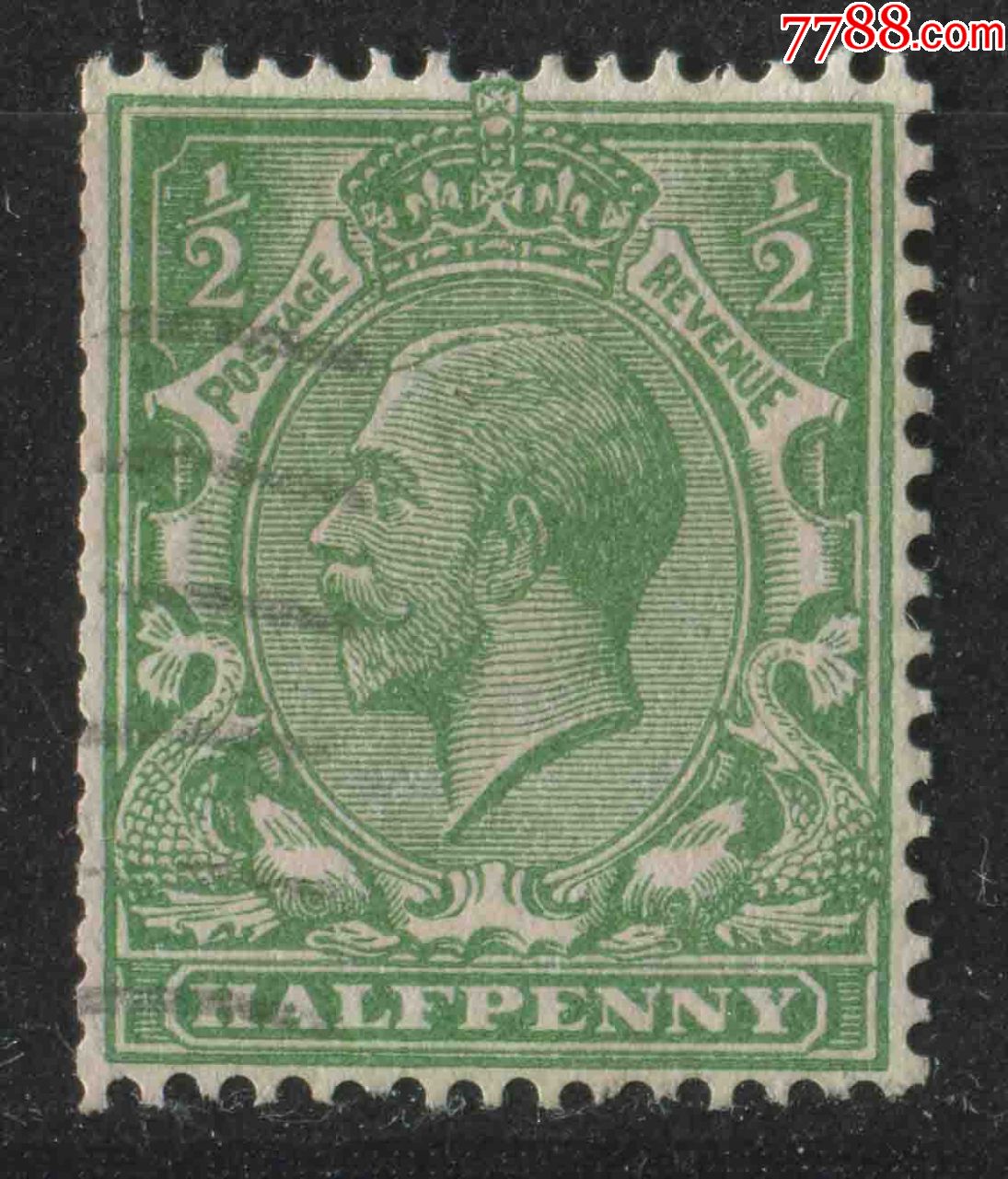 英国邮票1912年乔治五世国王信销1枚