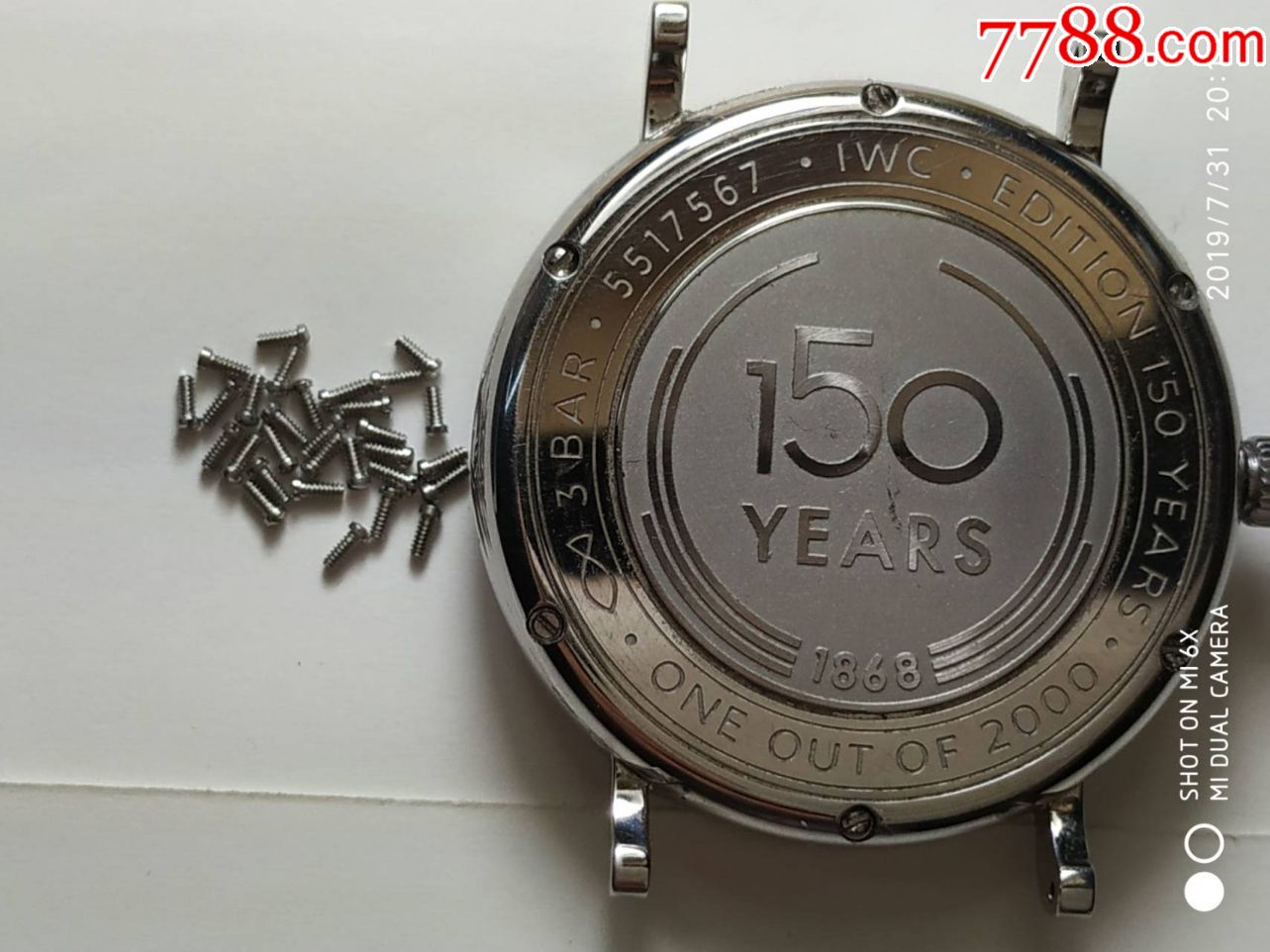 万国手表底盖螺丝:1.2x1.3x2.8(一字)(一包10个15元)-其他钟表配件-77