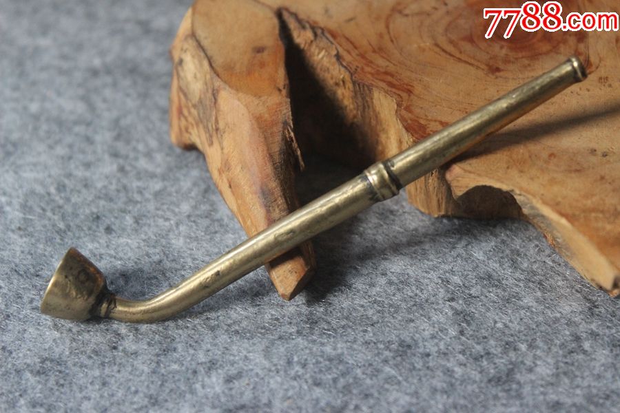 民国老铜烟枪烟杆烟锅纯铜女士用一口香10.5厘米zz.1818