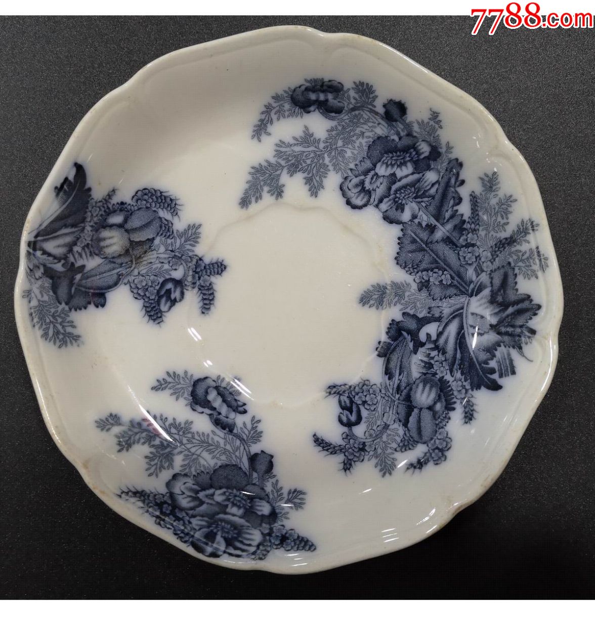 早期精美洋瓷盘一个