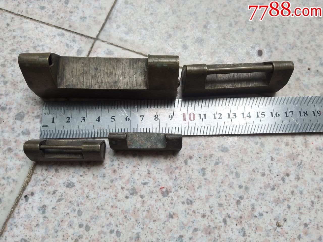 古代古董民俗二手怀旧老款式物件民国老式铜锁黄铜锁