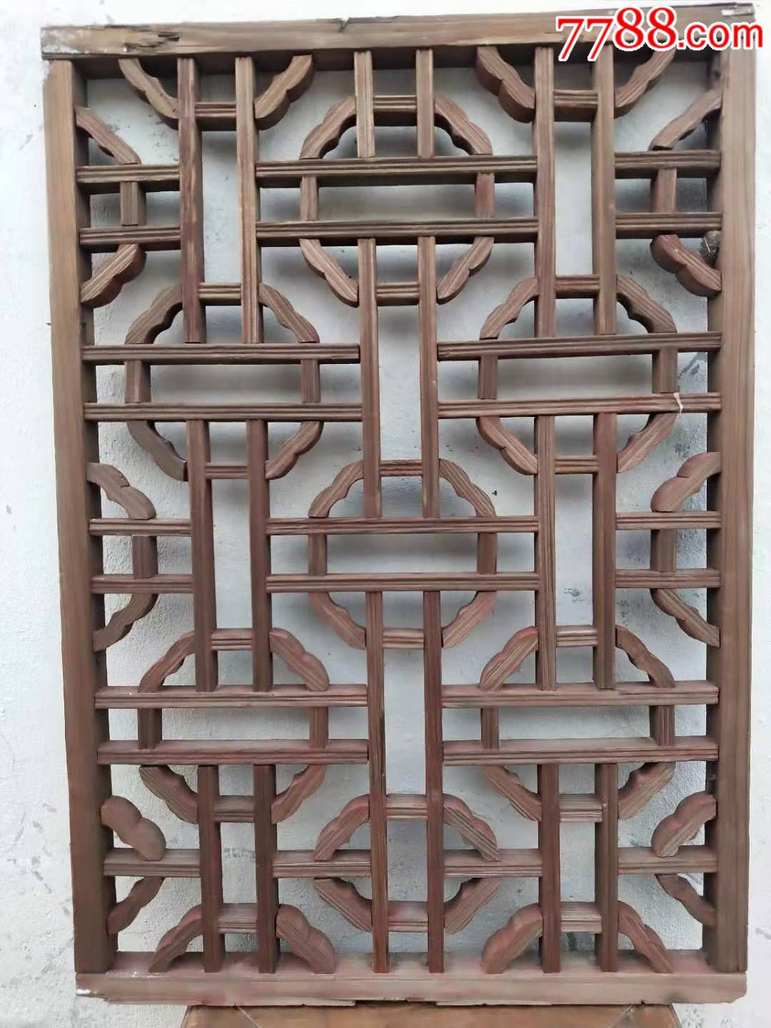 清代苏作精品花格窗一片,做工精致,花型漂亮,全品包老,适合复古装修