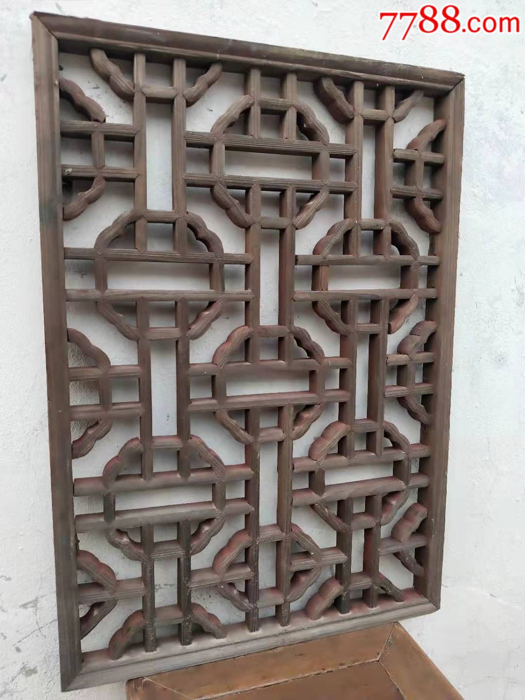 清代苏作精品花格窗一片,做工精致,花型漂亮,全品包老,适合复古装修