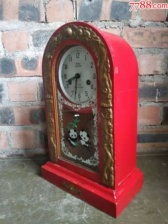 老物件老钟表80年代老机械上弦钟表旧挂钟摆钟老木钟老货旧货