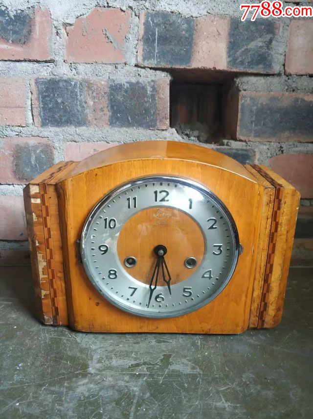 老物件老钟表80年代老机械上弦钟表旧挂钟摆钟老木钟老货旧货