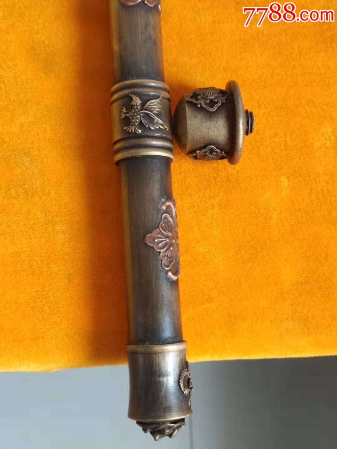 民国时期全铜大烟斗,品像包浆一流,全品正常使用