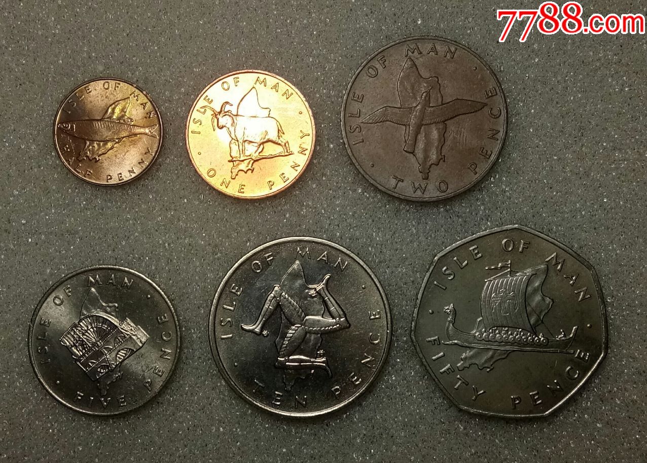 马恩岛1976年版6枚一套