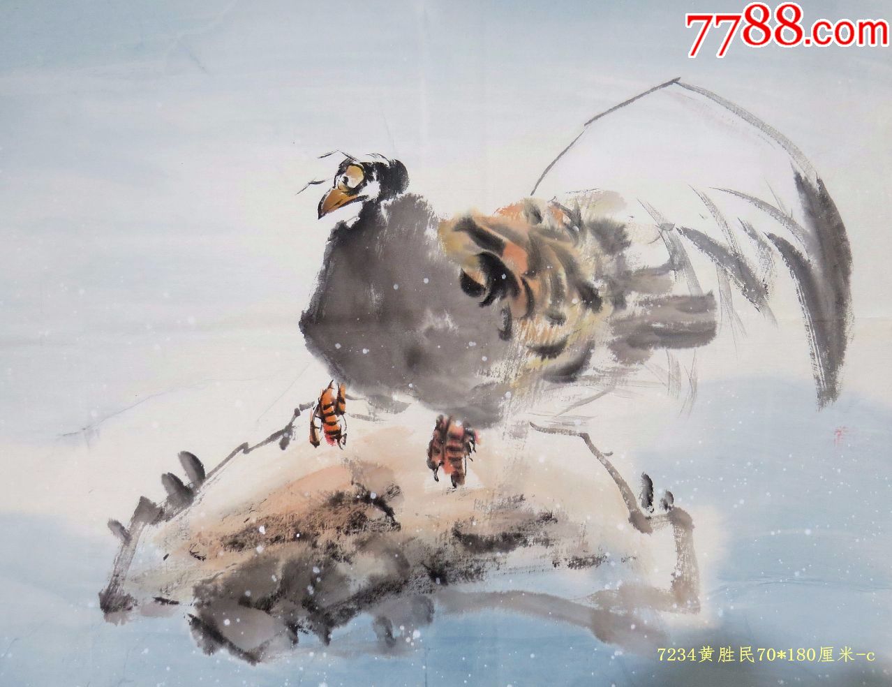 当代青年画家实力派黄胜民作品小六尺保真迹