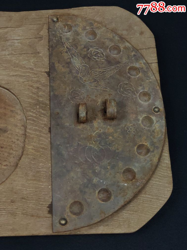 香椿木铁艺茶盘