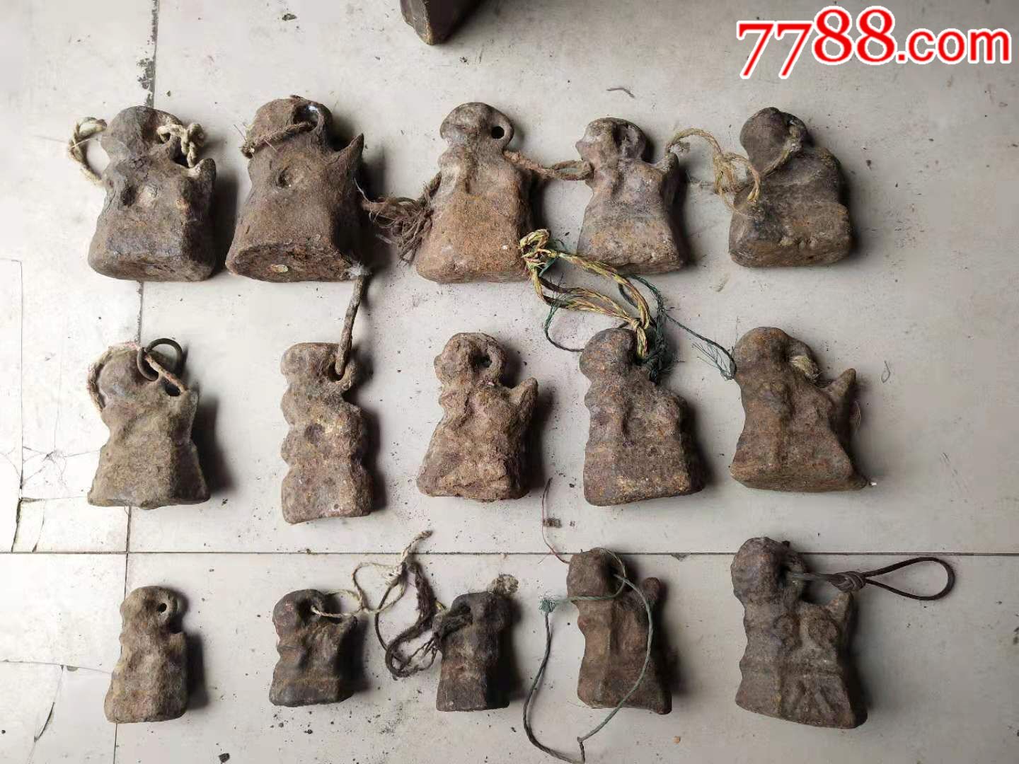 清代铁制羊砣15个保老包真_秤砣/砝码/古权【民俗老货老家具】_第3张
