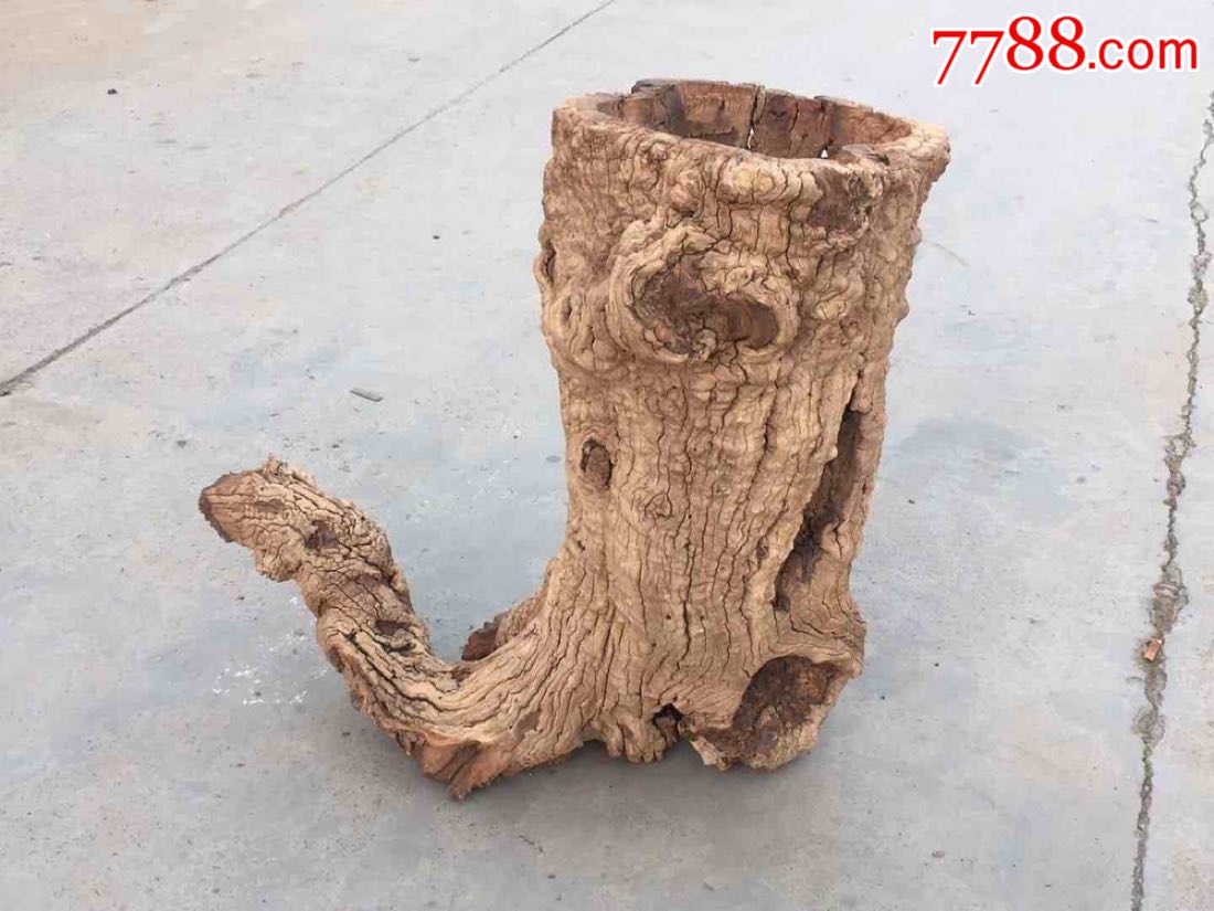 百年枣木花几造型美观纹理清晰美观已清理干净入手可用