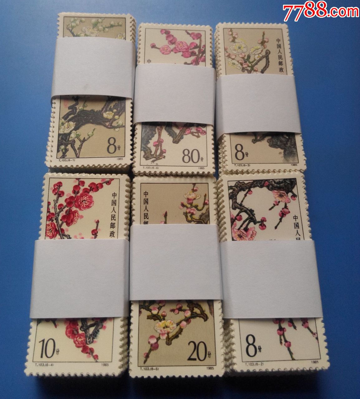 t103梅花原胶全品-价格:35元-se67937349-新中国邮票-零售-7788收藏