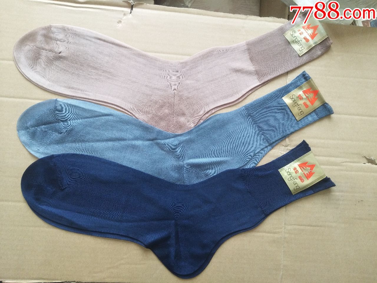78十年代锦纶丝袜三双-袜子-7788收藏