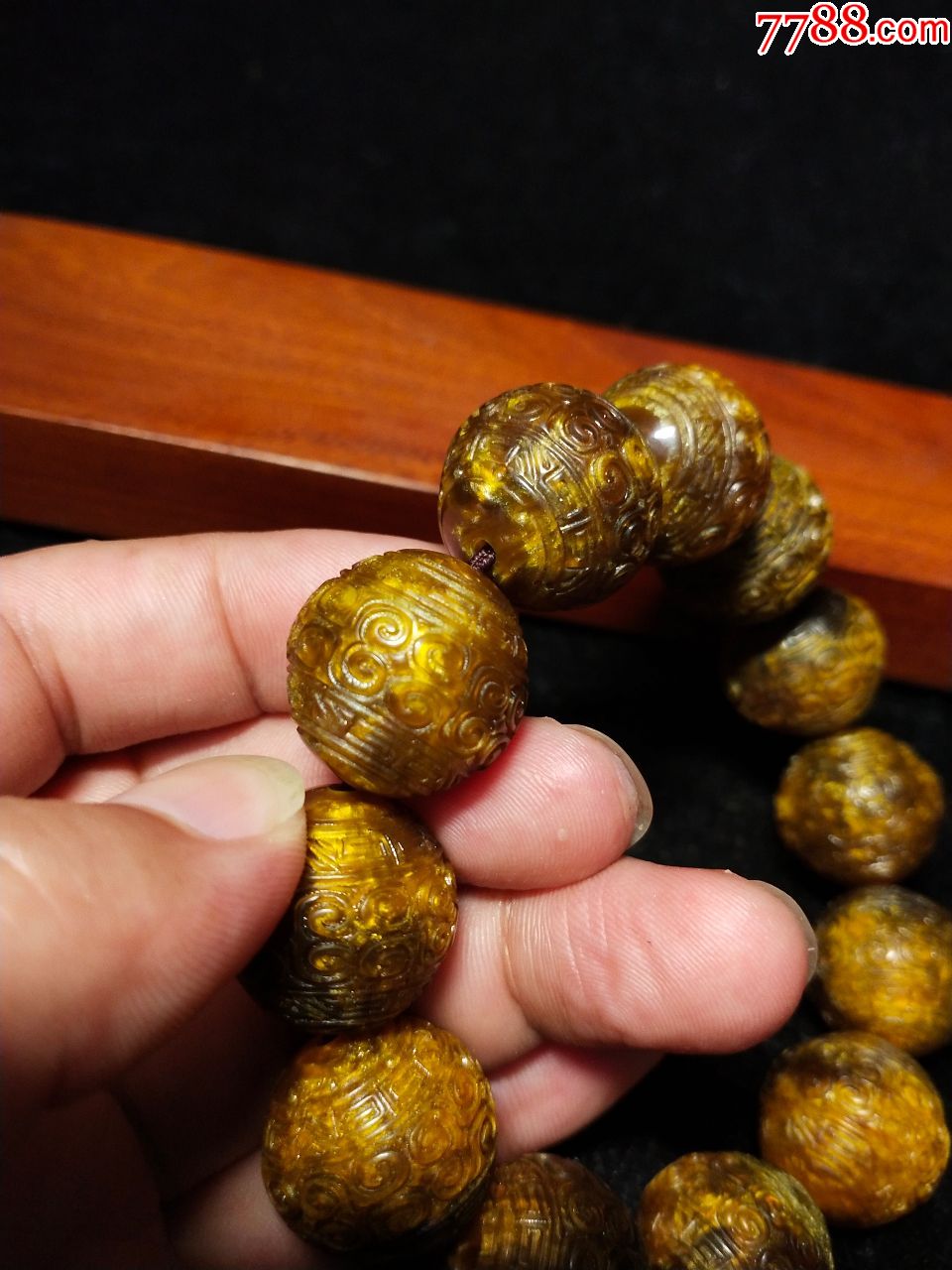 金丝海柳手串