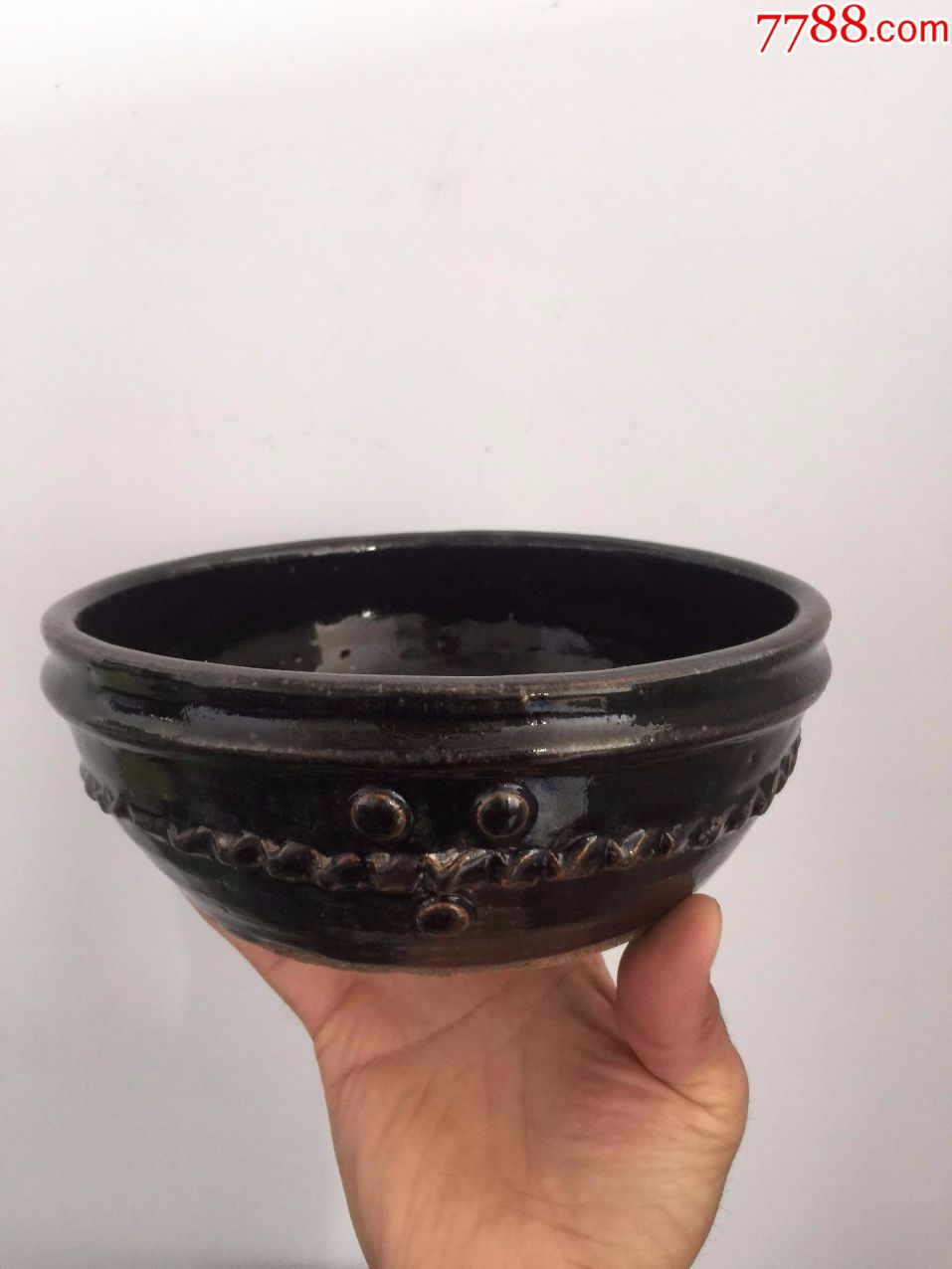 清代黑釉文房笔洗