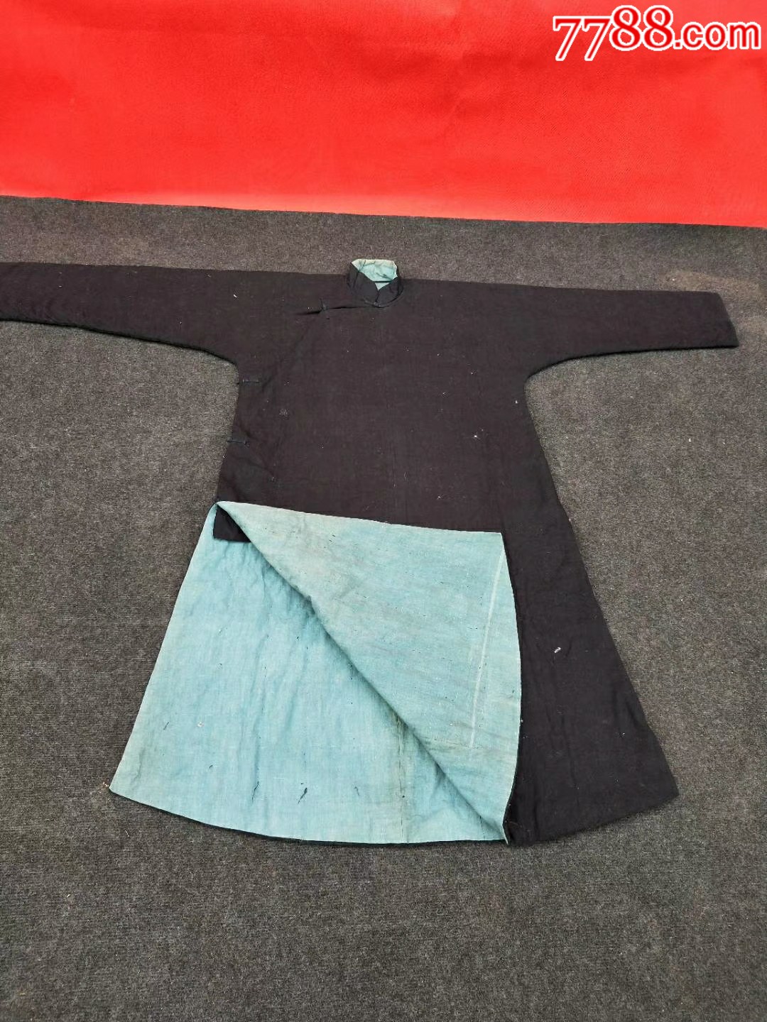 大清朝棉大褂完整漂亮无破损品相一流