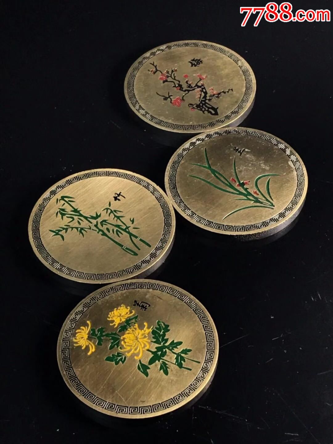圆形镇尺选料考究做工精细纯手工制作图案精美包浆,镇纸/压尺_第6张