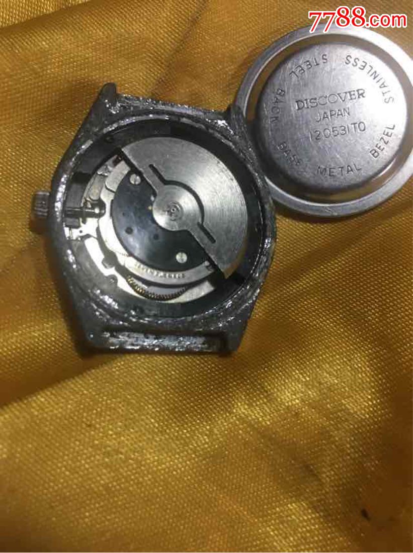 日本机芯自动手表老机械表老手表老腕表不可以走时可以正常调时间和