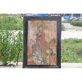 唐韵8226;老墙皮画观音高68宽48纯手绘佛像墙皮画，画工一流，图案清晰(se68050282)_7788收藏__收藏热线