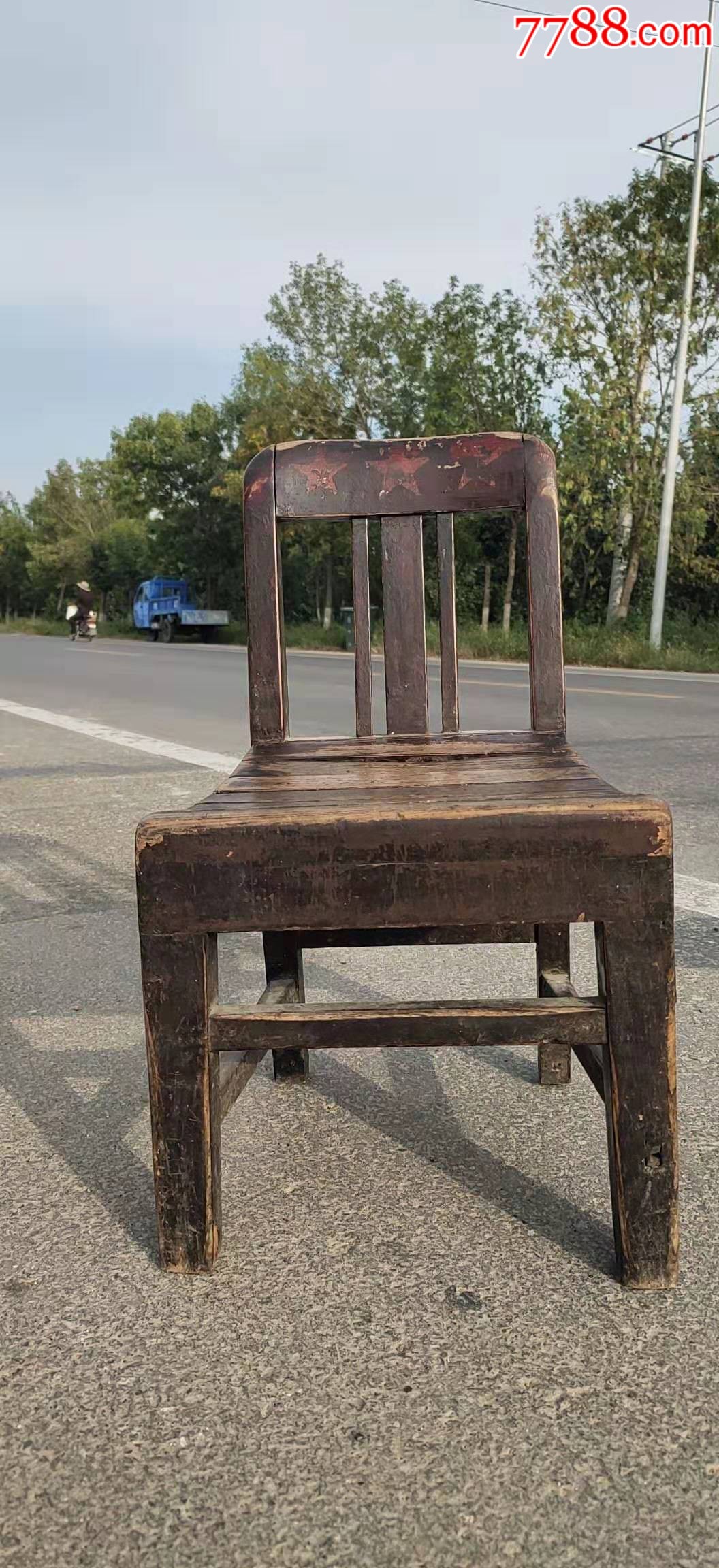 乡下收的民国小椅子完整无修正常使用包老