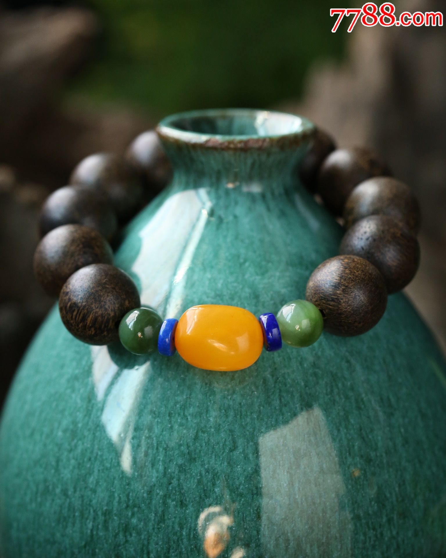 沉水级沉香多宝文莱沉香出产的16mm佛珠手串沉水品质